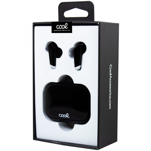 Auriculares Stereo Bluetooth Earbuds COOL URBAN Lcd Negro - Imagen 2