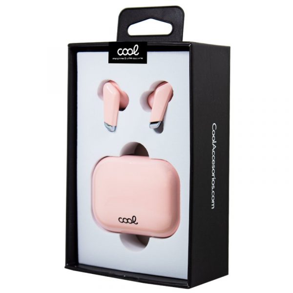 Auriculares Stereo Bluetooth Earbuds COOL URBAN Lcd Rosa - Imagen 3