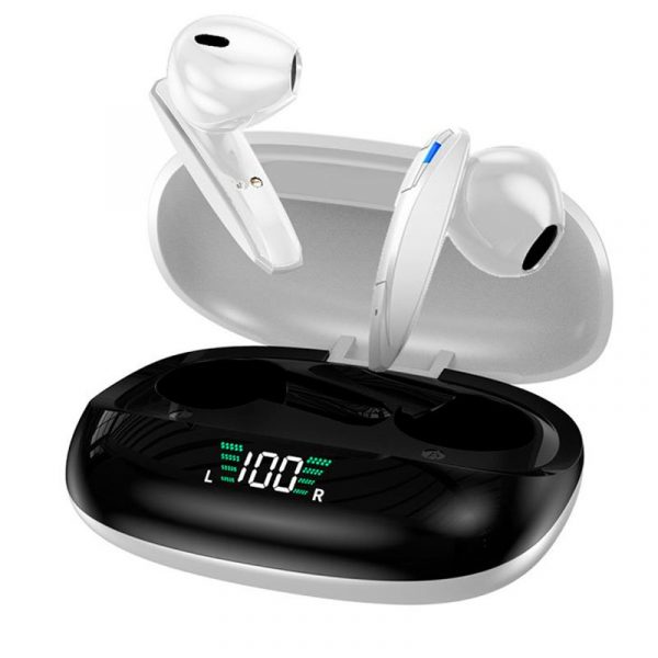 Auriculares Stereo Bluetooth Earbuds Inalámbricos TWS Lcd COOL Shadow Blanco