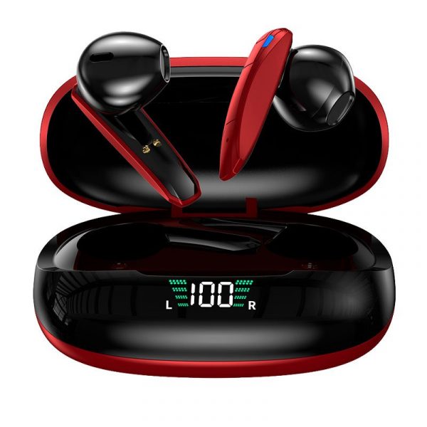 Auriculares Stereo Bluetooth Earbuds Inalámbricos TWS Lcd COOL Shadow Rojo - Imagen 3
