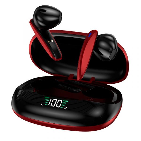 Auriculares Stereo Bluetooth Earbuds Inalámbricos TWS Lcd COOL Shadow Rojo