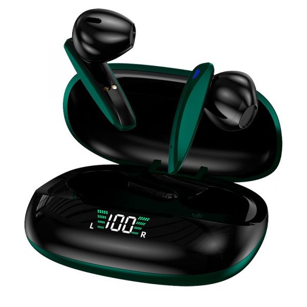 Auriculares Stereo Bluetooth Earbuds Inalámbricos TWS Lcd COOL Shadow Verde