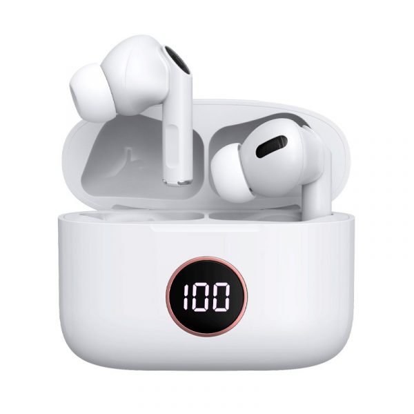 Auriculares Stereo Bluetooth Earbuds Lcd COOL AIR PRO Blanco - Imagen 2