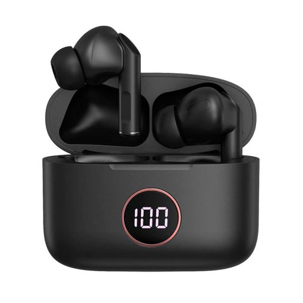 Auriculares Stereo Bluetooth Earbuds Lcd COOL AIR PRO Negro - Imagen 2
