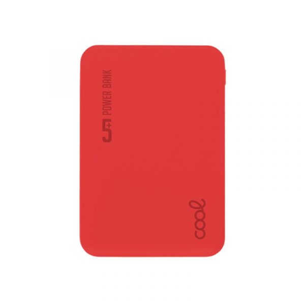 Bateria Externa Power Bank 5000 mAh COOL Leather Rojo - Imagen 3