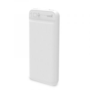 Bateria Externa Universal Power Bank 10.000 mAh (2 x usb / 2A) COOL Boston Blanco