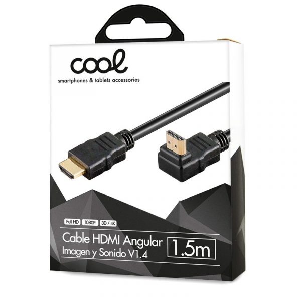 Cable HDMI a HDMI Audio-Video Universal (1.5 metros) Angular Ultra 4K COOL - Imagen 2