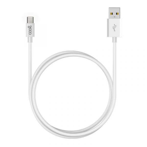 Cable USB Compatible COOL Universal TIPO-C (3 metros) Blanco 2.4 Amp - Imagen 3