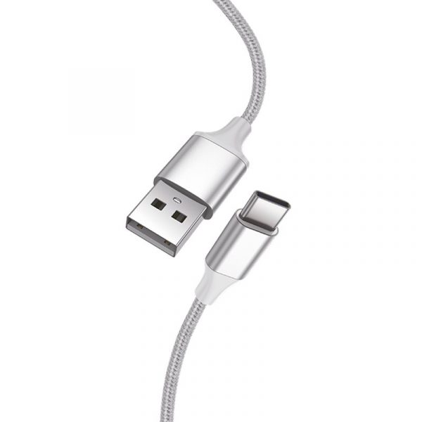 Cable USB COOL Nylon Universal Tipo C (1.2 metros) - Imagen 2