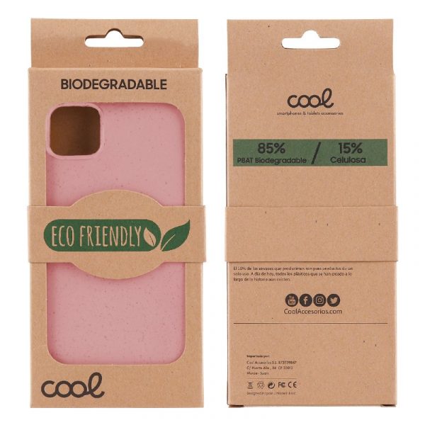 Carcasa COOL para iPhone 12 / 12 Pro Eco Biodegradable Rosa - Imagen 2