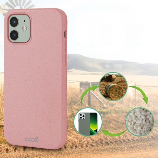 Carcasa COOL para iPhone 12 / 12 Pro Eco Biodegradable Rosa - Imagen 3