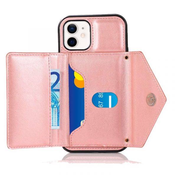 Carcasa COOL para iPhone 12 mini Colgante Wallet Rosa - Imagen 3