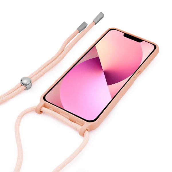 Carcasa COOL para iPhone 13 Cordón Liso Rosa - Imagen 2