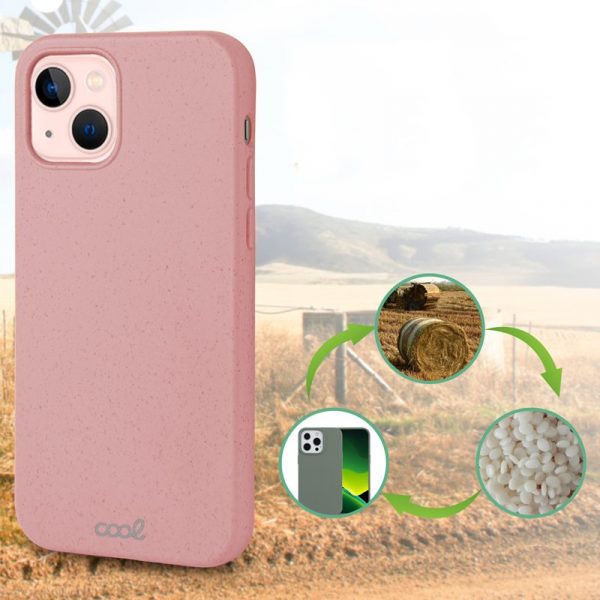 Carcasa COOL para iPhone 13 Eco Biodegradable Rosa - Imagen 3