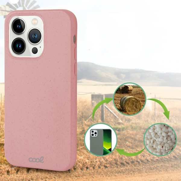 Carcasa COOL para iPhone 13 Pro Eco Biodegradable Rosa - Imagen 2
