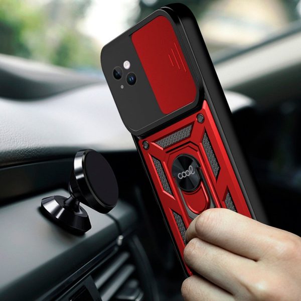 Carcasa COOL para iPhone 14 Hard Ring Rojo - Imagen 2