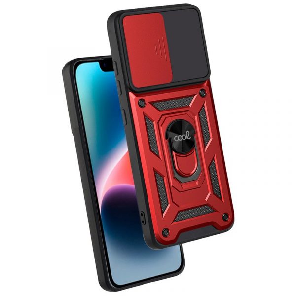 Carcasa COOL para iPhone 14 Plus Hard Ring Rojo - Imagen 3