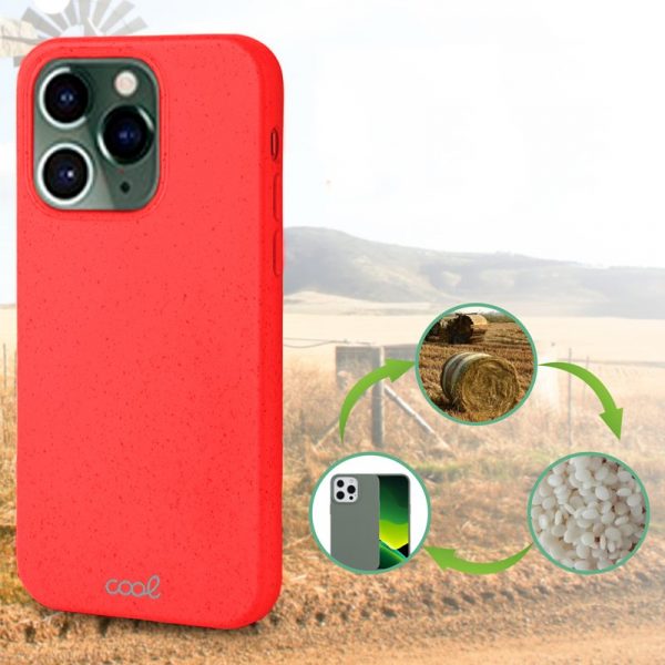 Carcasa COOL para iPhone 14 Pro Eco Biodegradable Rojo - Imagen 2