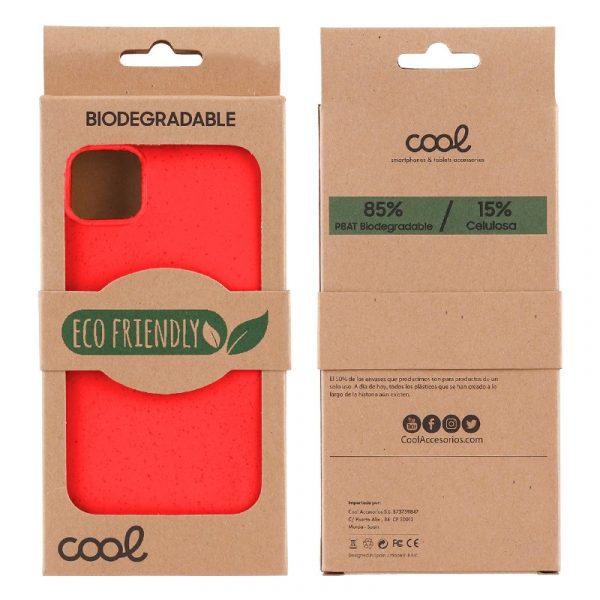Carcasa COOL para iPhone 14 Pro Eco Biodegradable Rojo - Imagen 3