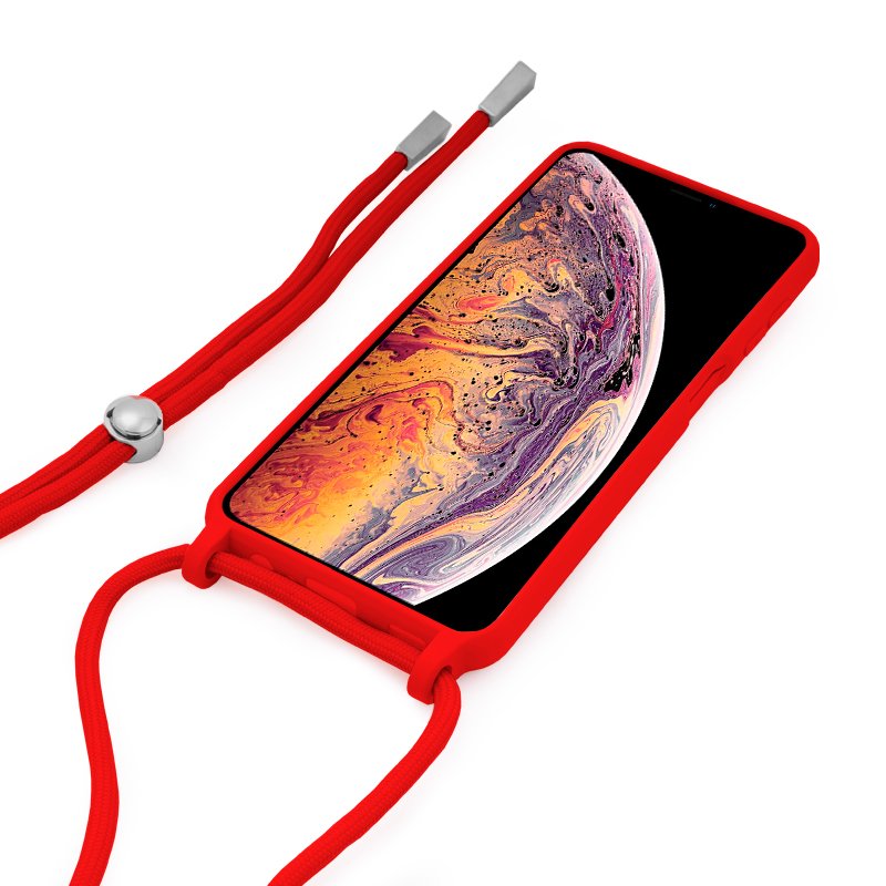 Carcasa COOL para iPhone XS Max Cordón Liso Rojo - Imagen 2