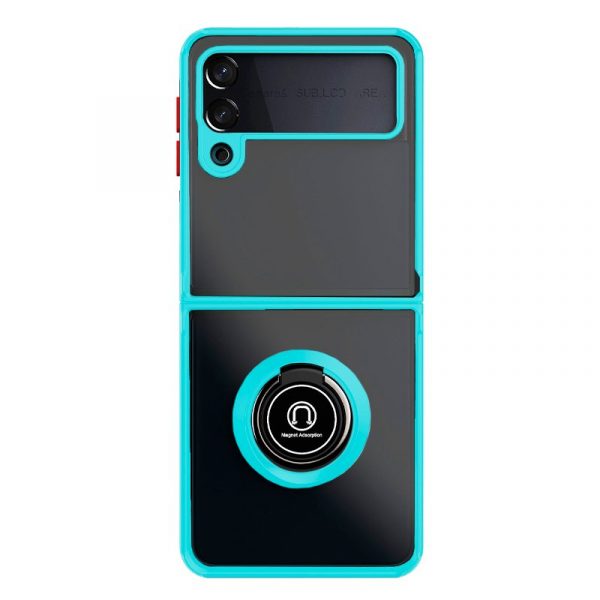 Carcasa COOL para Samsung F711 Galaxy Z Flip 3 Hard Anilla Celeste - Imagen 3