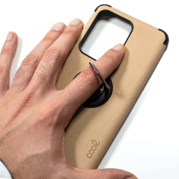 Carcasa COOL para Samsung G988 Galaxy S20 Ultra 5G Hard Tela + Anilla (Beige) - Imagen 3