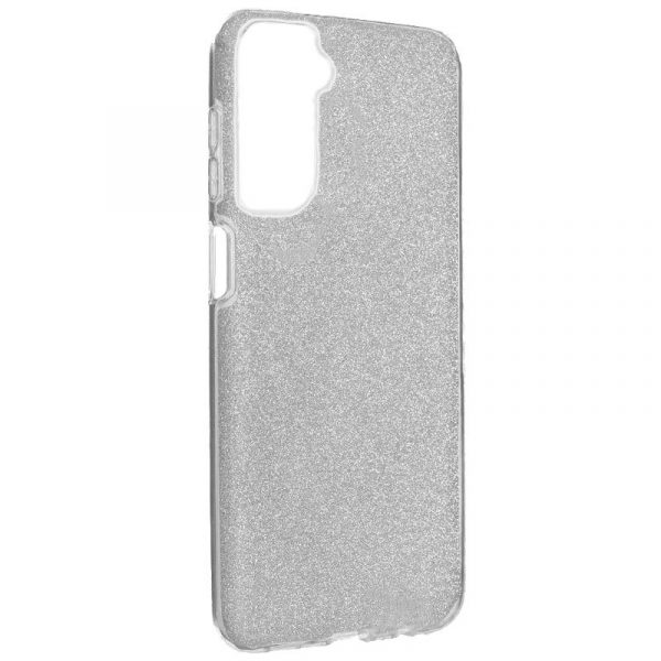 Carcasa COOL para Samsung G990B Galaxy S21 FE Glitter Plata - Imagen 3