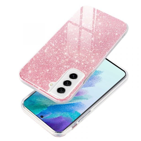 Carcasa COOL para Samsung G990B Galaxy S21 FE Glitter Rosa - Imagen 2