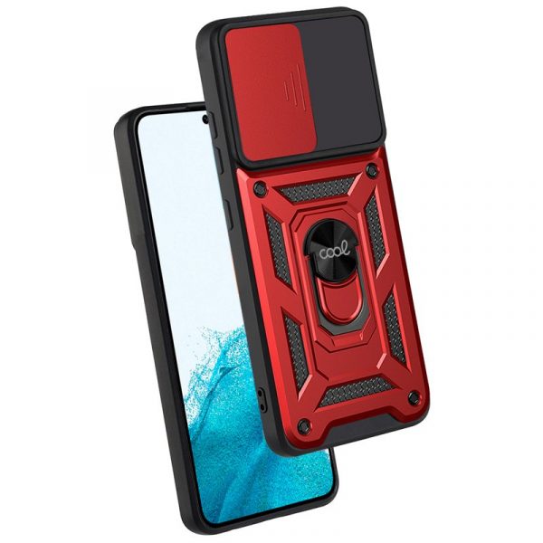Carcasa COOL para Samsung S901 Galaxy S22 Hard Ring Rojo - Imagen 3