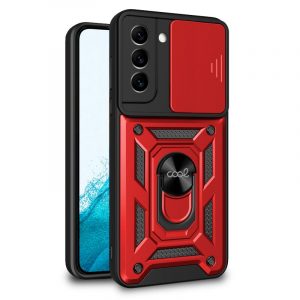 Carcasa COOL para Samsung S901 Galaxy S22 Hard Ring Rojo