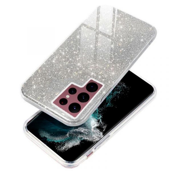 Carcasa COOL para Samsung S908 Galaxy S22 Ultra Glitter Plata - Imagen 2