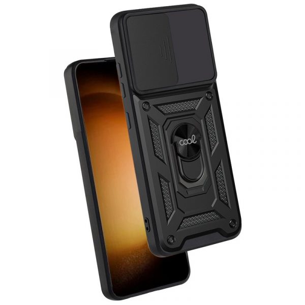 Carcasa COOL para Samsung S911 Galaxy S23 Hard Ring Negro - Imagen 3