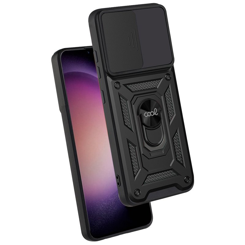 Carcasa COOL para Samsung S916 Galaxy S23 Plus Hard Ring Negro - Imagen 2