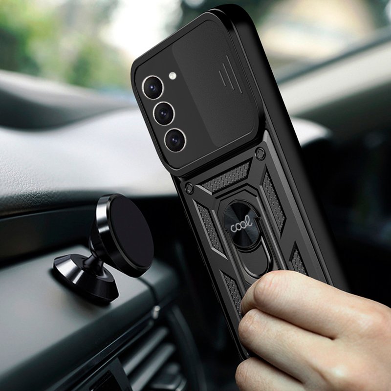 Carcasa COOL para Samsung S916 Galaxy S23 Plus Hard Ring Negro - Imagen 3