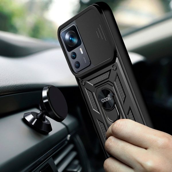 Carcasa COOL para Xiaomi 12T / 12T Pro Hard Ring Negro - Imagen 2