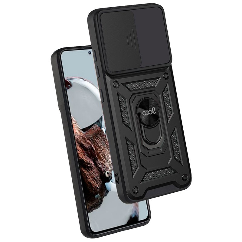 Carcasa COOL para Xiaomi 12T / 12T Pro Hard Ring Negro - Imagen 3