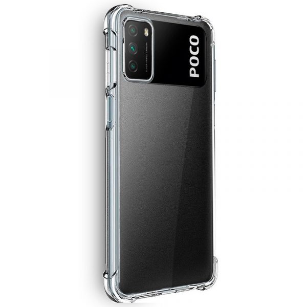 Carcasa COOL para Xiaomi Pocophone M3 / Redmi 9T AntiShock Transparente - Imagen 2