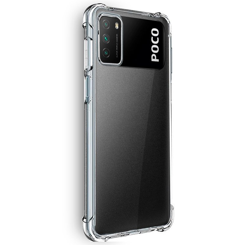 Carcasa COOL para Xiaomi Pocophone M3 / Redmi 9T AntiShock Transparente - Imagen 2