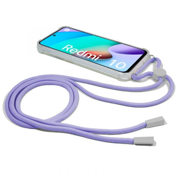 Carcasa COOL para Xiaomi Redmi 10 / Redmi 10 2022 Cordón Violeta - Imagen 2