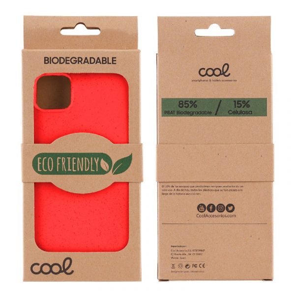 Carcasa COOL para Xiaomi Redmi 10C Eco Biodegradable Rojo - Imagen 2