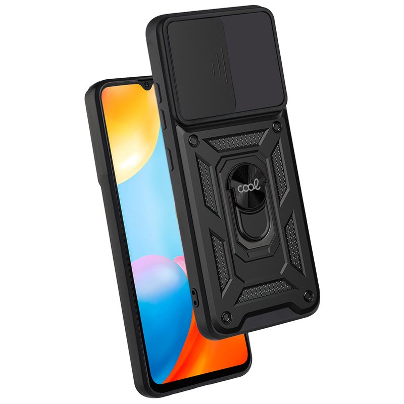 Carcasa COOL para Xiaomi Redmi 10C Hard Ring Negro - Imagen 2