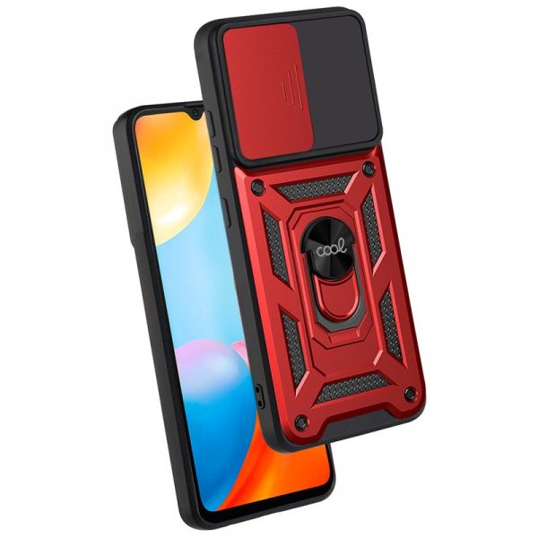 Carcasa COOL para Xiaomi Redmi 10C Hard Ring Rojo - Imagen 3