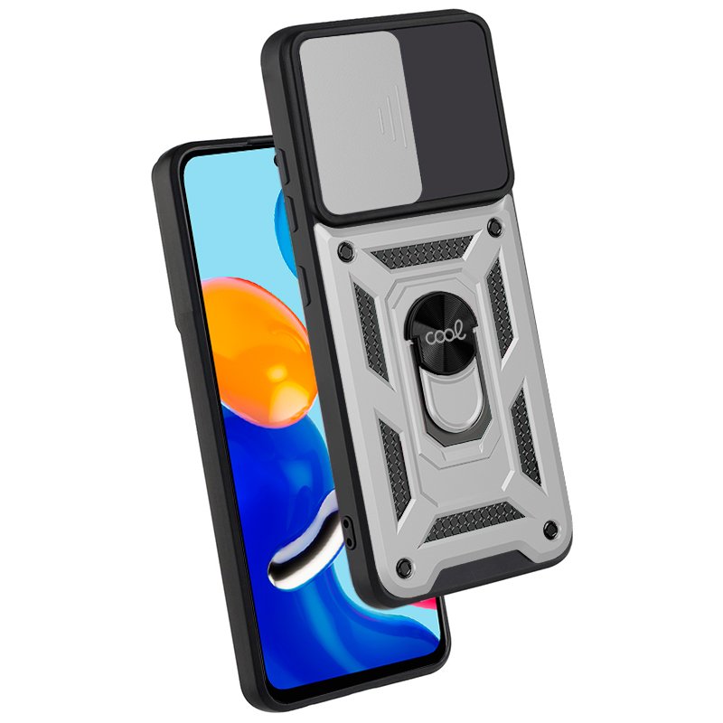 Carcasa COOL para Xiaomi Redmi Note 11 / Note 11S Hard Ring Plata - Imagen 3