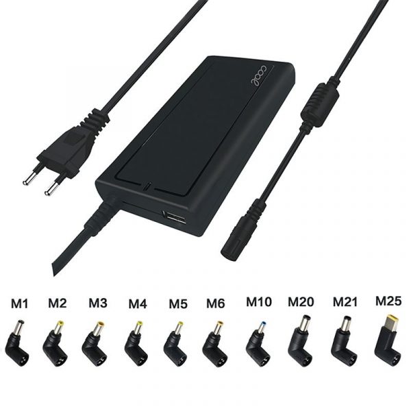 Cargador Red Universal Ordenad. Portátiles 90w Automático COOL Slim + 10 conect. (USB QC3.0) - Imagen 2