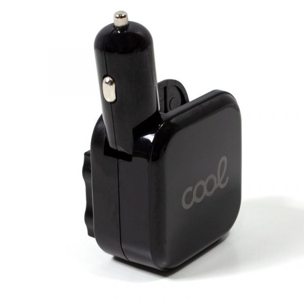 Cargador Universal Entrada 2 x USB + Cargador de Coche (2.1 Amp) COOL - Imagen 3