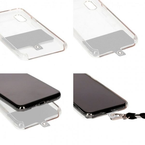 Cordón Colgante COOL Universal con Tarjeta para Smartphone Fucsia - Imagen 3