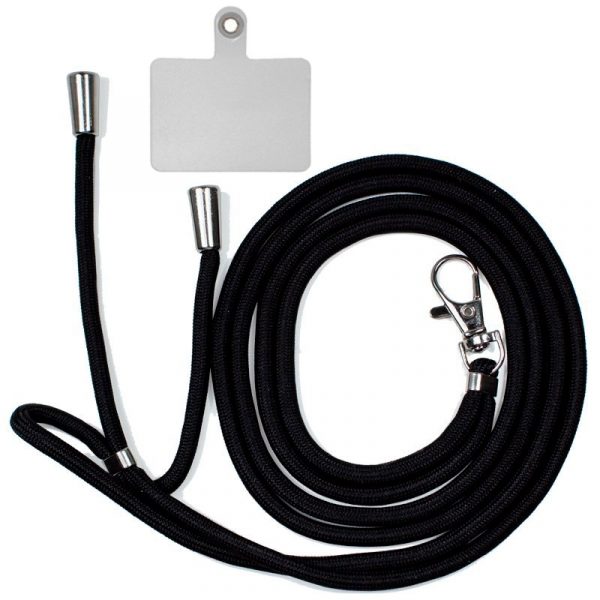 Cordón Colgante COOL Universal con Tarjeta para Smartphone Negro - Imagen 3