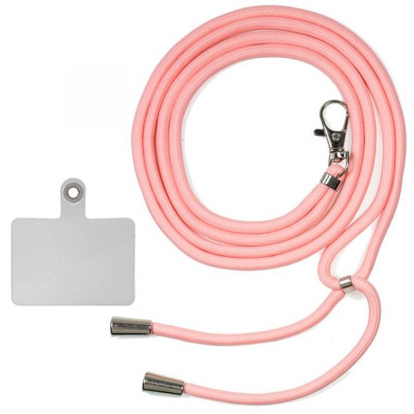 Cordón Colgante COOL Universal con Tarjeta para Smartphone Rosa - Imagen 2