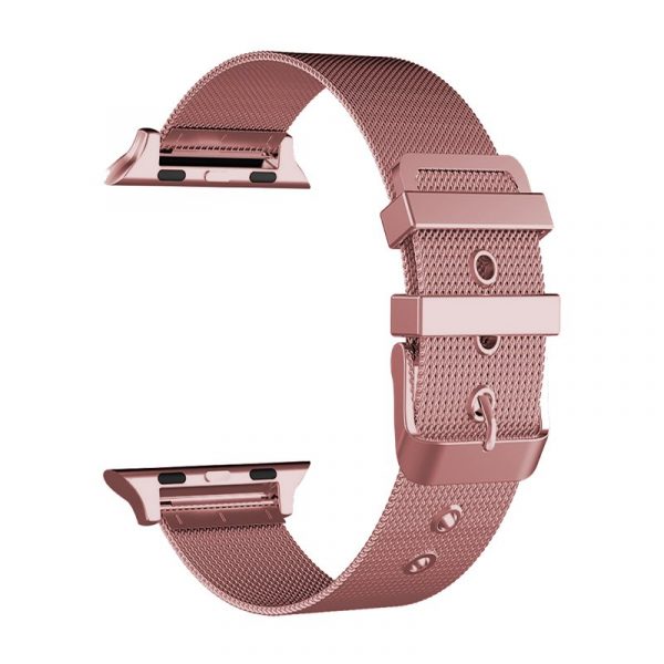 Correa COOL para Apple Watch Series 1 / 2 / 3 / 4 / 5 / 6 / 7 / 8 / SE (38 / 40 / 41 mm) Metal Rosa - Imagen 2