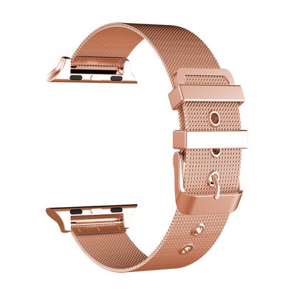 Correa COOL para Apple Watch Series 1 / 2 / 3 / 4 / 5 / 6 / 7 / 8 / SE (42 / 44 / 45 mm) Metal Rose Gold - Imagen 2